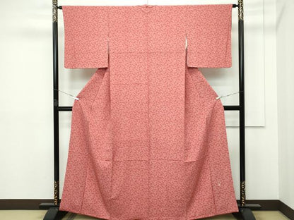 平和屋本店●極上 人間国宝 小宮康孝 江戸小紋 大根 おろし金 鳶色地 逸品 CZAA2750s5