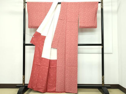 平和屋本店●極上 人間国宝 小宮康孝 江戸小紋 大根 おろし金 鳶色地 逸品 CZAA2750s5