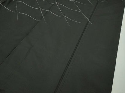 平和屋着物●極上　訪問着　本場大島紬地　刺し子　瓦文　逸品　CZAA5558s6