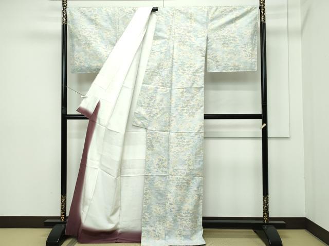 平和屋本店■極上　都喜ヱ門　本場大島紬　白大島　樹林文　藤絹織物謹製　証紙付き　逸品　未使用　CZAA2764s5