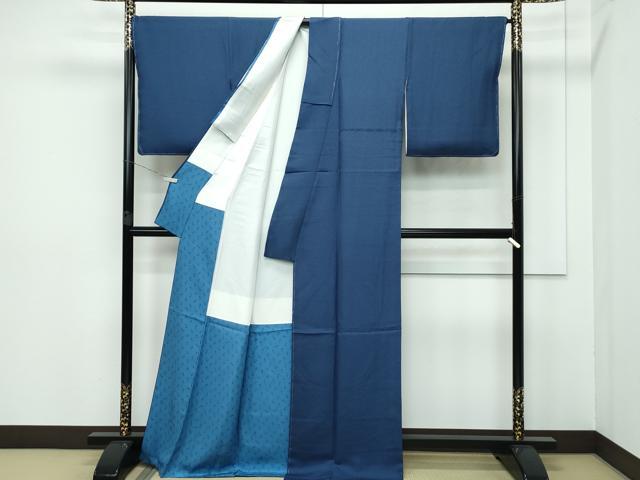平和屋本店■極上　重要無形文化財　人間国宝　中村勇二郎　江戸小紋　吉祥文　逸品　未使用　CZAA2776s5