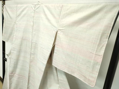 平和屋本店●極上 紅花紬 米沢 霞文 逸品 CZAA2782s5