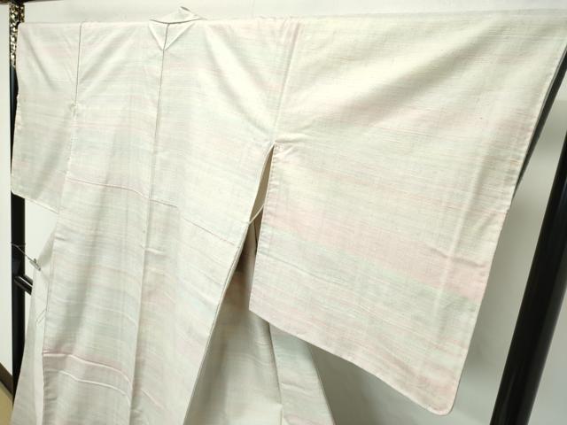 平和屋本店●極上 紅花紬 米沢 霞文 逸品 CZAA2782s5