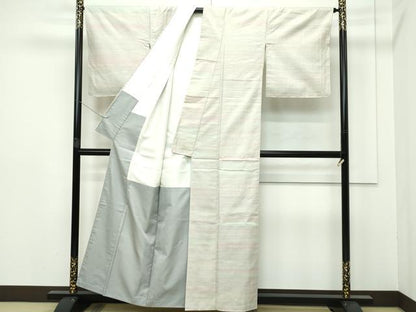 平和屋本店●極上 紅花紬 米沢 霞文 逸品 CZAA2782s5