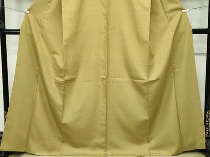 平和屋本店●極上 青山みとも お召 市松文様 梅幸茶色地 逸品 CZAA2783s5