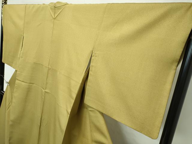 平和屋本店●極上 青山みとも お召 市松文様 梅幸茶色地 逸品 CZAA2783s5