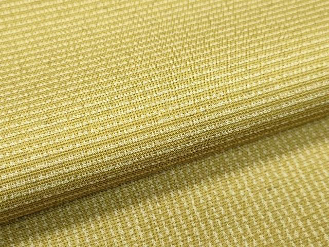 平和屋本店●極上 青山みとも お召 市松文様 梅幸茶色地 逸品 CZAA2783s5