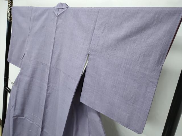 平和屋本店■極上　本場結城紬　重要無形文化財　色無地　源氏鼠色　井上商事謹製　証紙付き　逸品　CZAA2785s5