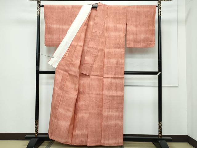 平和屋本店▽極上 本場結城紬 重要無形文化財 単衣 奥順 霞文 証紙付き 逸品 CZAA2797s5
