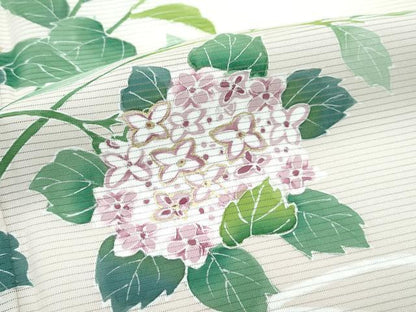 平和屋本店＊極上 夏物 訪問着 絽 紫陽花 金彩 肌色地 反端付き 逸品 未使用 CZAA2815s5