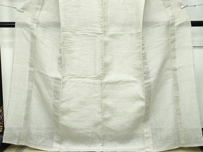 平和屋本店■希少　夏物　古代越後上布　小河正義作　蚊絣　証紙付き　本麻　逸品　CZAA2841s5