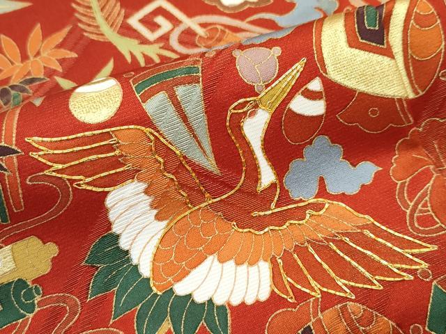 平和屋本店■極上　振袖　駒刺繍　宝尽くし　金彩　逸品　CZAA2853s5