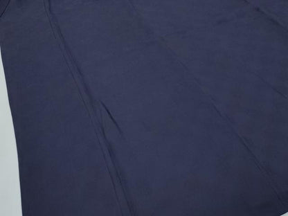 平和屋着物■極上　藍友禅作家　橋詰清貫　色無地　単衣　市松地紋　紫黒色　反端付き　逸品　CZAA2858s5