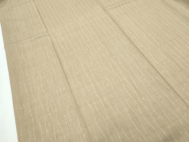 平和屋本店■極上　銀座もとじ　紬　立涌文様　榛色地　逸品　CZAA2859s5