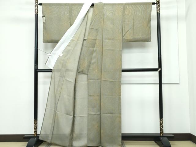 平和屋着物＊極上 夏物 撫松庵 小紋 絽 麻の葉鹿の子文様 証紙付き 洗える着物 逸品 未使用 CZAA2860s5