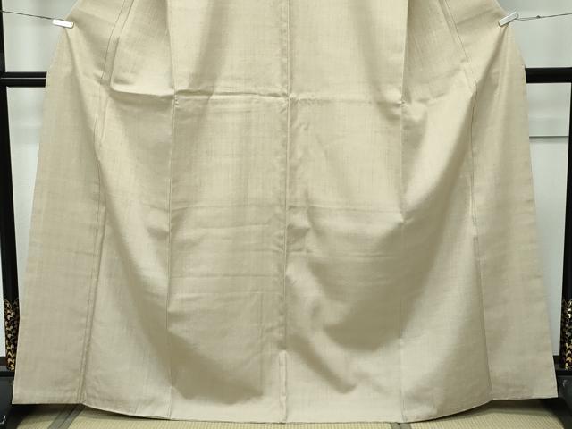 平和屋着物●極上 本場結城紬 重要無形文化財 色無地 砥粉色 さが美扱い 逸品 CZAA2864s5