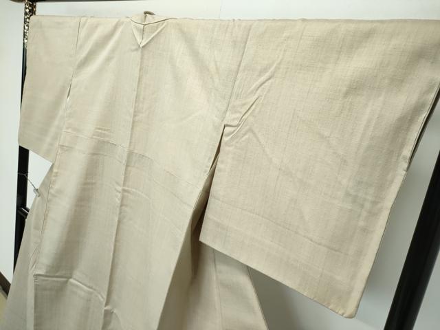 平和屋着物●極上 本場結城紬 重要無形文化財 色無地 砥粉色 さが美扱い 逸品 CZAA2864s5