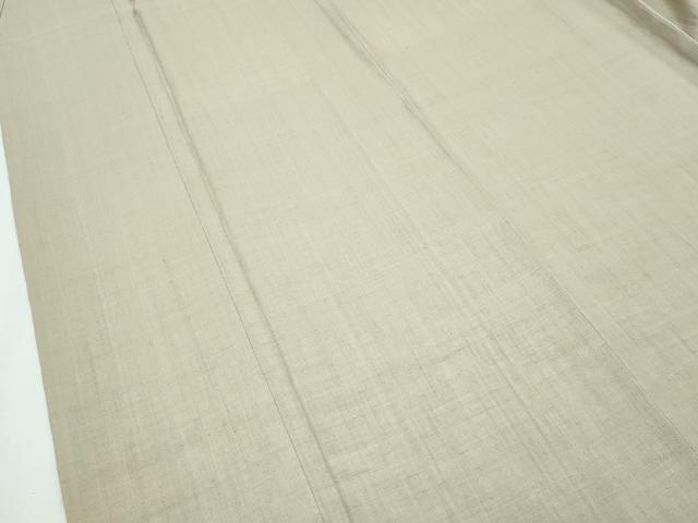 平和屋着物●極上 本場結城紬 重要無形文化財 色無地 砥粉色 さが美扱い 逸品 CZAA2864s5