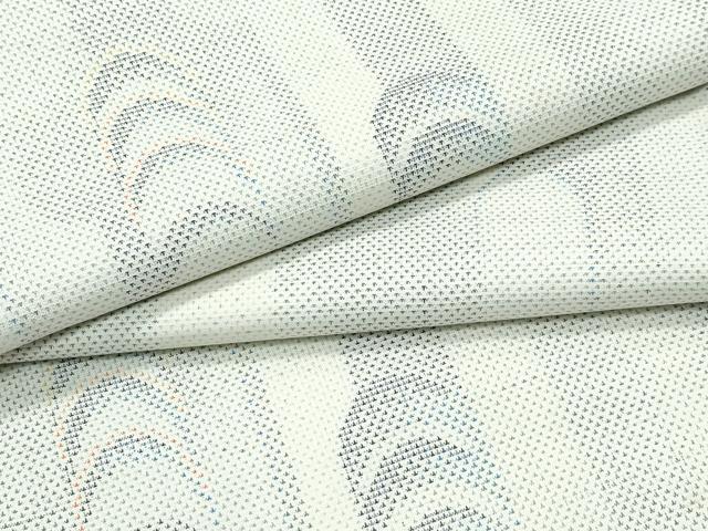 平和屋着物●極上　本場大島紬　白大島　9マルキ　エ霞文様　逸品　CZAA5406s6