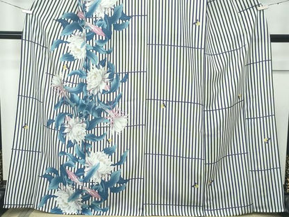 平和屋着物■極上　夏物　撫松庵　セオアルファ　訪問着　乱菊　蛍　逸品　CZAA2872s5