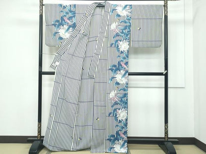 平和屋着物■極上　夏物　撫松庵　セオアルファ　訪問着　乱菊　蛍　逸品　CZAA2872s5