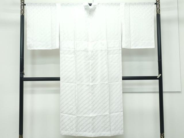 平和屋着物＊極上 夏物 長襦袢 紗 斜線唐草地紋 桜色地 反端付き 逸品 未使用 CZAA2873s5