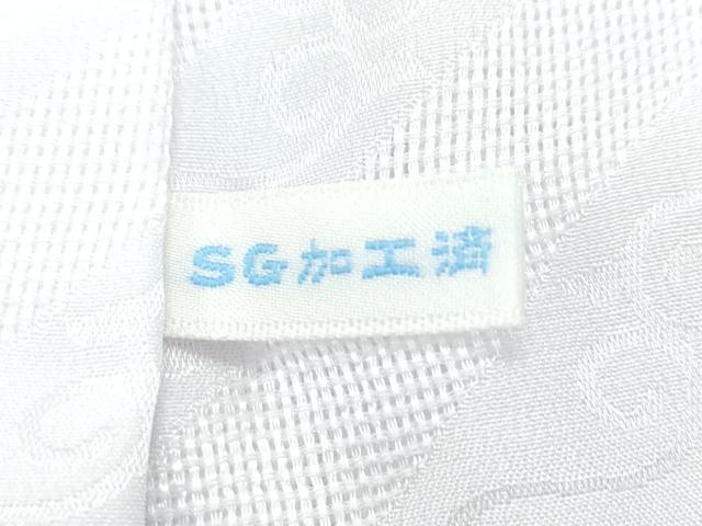 平和屋着物＊極上 夏物 長襦袢 紗 斜線唐草地紋 桜色地 反端付き 逸品 未使用 CZAA2873s5