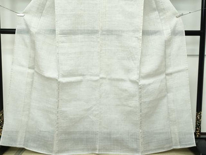 平和屋本店＊極上　夏物　石川県指定無形文化財　能登上布　本麻手織上布　証紙付き　逸品　未使用　CZAA4914s6