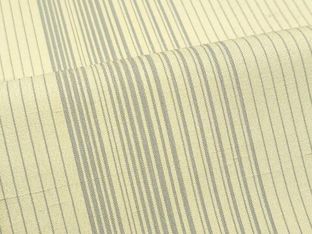 平和屋本店＊極上 夏物 石川県指定無形文化財 夏牛首紬 白山工房 手織り 間道 証紙付き 逸品 未使用 CZAA2897s5