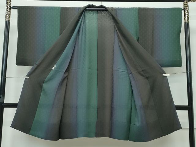 平和屋着物▽極上 スリーシーズン 春夏秋 塵除け 道中着 ロング丈 七宝紋紗 鈴乃屋扱い ショール付き 逸品 CZAA2902s5