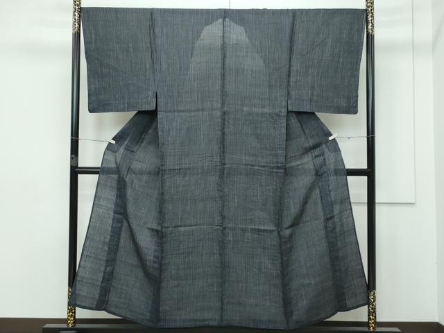 平和屋本店＊極上　夏物　男性　重要無形文化財　本場宮古上布　縞　苧麻　逸品　逸品　CZAA5409s6