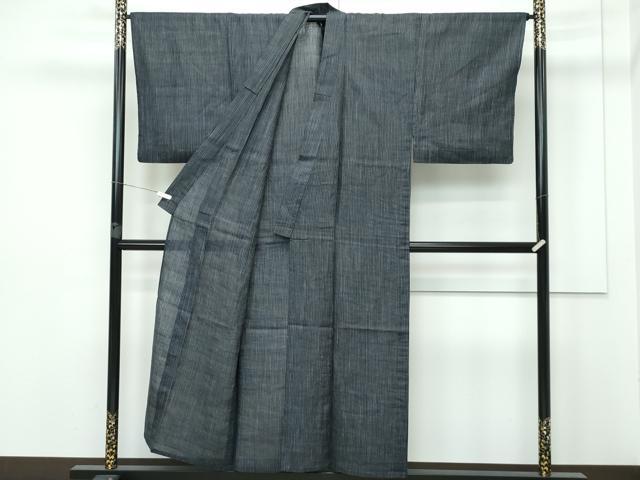 平和屋本店＊極上　夏物　男性　重要無形文化財　本場宮古上布　縞　苧麻　逸品　逸品　CZAA5409s6