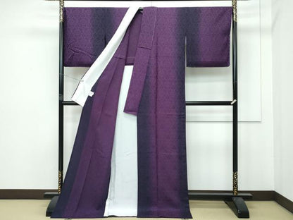 平和屋着物■極上　BANKANわものや　小紋　単衣　鏡華　暈し染め　反端付き　逸品　未使用　CZAA2911s5