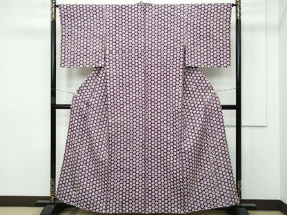 平和屋本店■極上　岩手の匠　草紫堂　南部絞り　紫根染　紬　逸品　CZAA2926s5