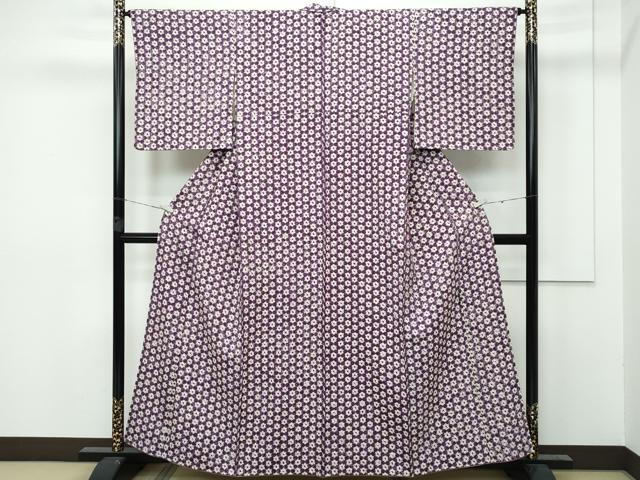 平和屋本店■極上　岩手の匠　草紫堂　南部絞り　紫根染　紬　逸品　CZAA2926s5