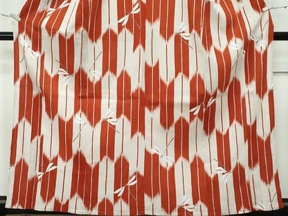平和屋着物∴極上 夏物 撫松庵 小紋・浴衣兼用 トンボ 矢羽文様 綿麻 逸品 CZAA2943s5