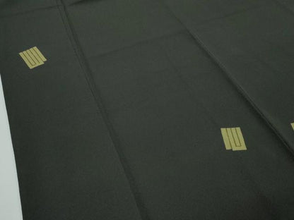 平和屋本店■極上　男性　世界的人形師　辻村寿三郎　ジュサブロー　小紋　キングサイズ　源氏香　千歳茶色地　逸品　CZAA2968s5