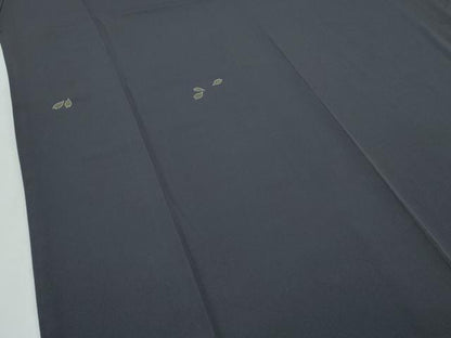 平和屋本店■極上　男性　世界的人形師　辻村寿三郎　ジュサブロー　訪問着　キングサイズ　舞花弁　金彩　紫黒色地　逸品　CZAA2973s5