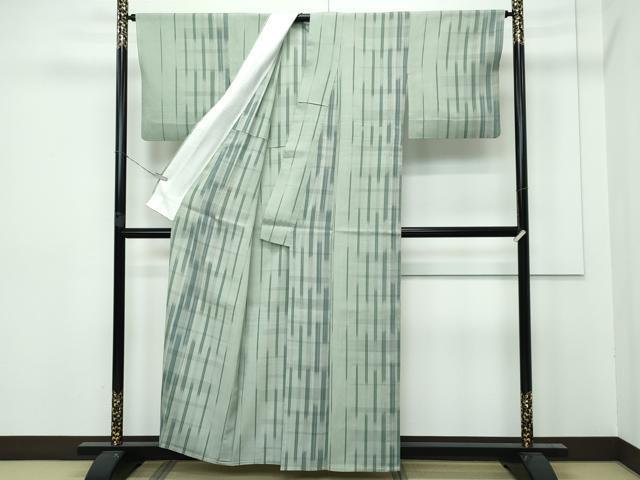 平和屋着物＊極上 夏物 明石ちぢみ 格子柄 逸品 CZAA2976s5