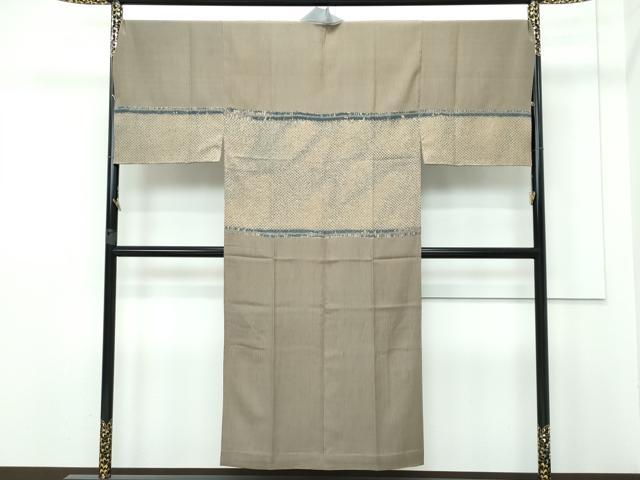 平和屋着物■極上　男性　長襦袢　無双仕立て　絞り　横段文　逸品　未使用　CZAA2986s5