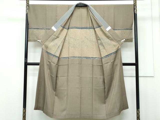平和屋着物■極上　男性　長襦袢　無双仕立て　絞り　横段文　逸品　未使用　CZAA2986s5
