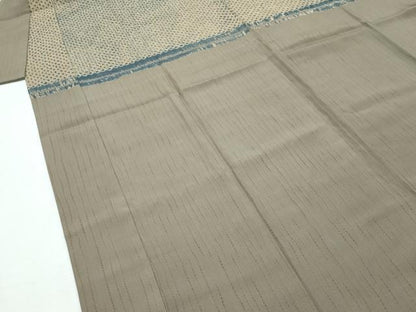 平和屋着物■極上　男性　長襦袢　無双仕立て　絞り　横段文　逸品　未使用　CZAA2986s5