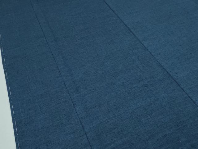 平和屋着物●極上 男性 紬 アンサンブル・長襦袢セット キングサイズ 濃紺 逸品 未使用 CZAA3001s5