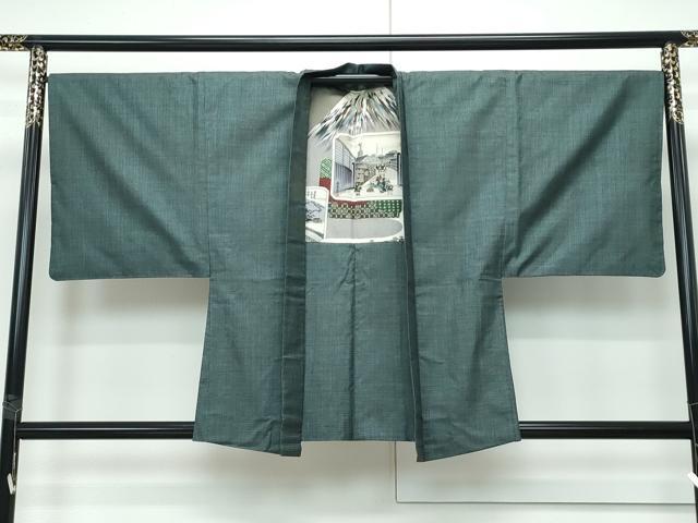 平和屋着物●極上　男性　本場大島紬　アンサンブル　100亀甲　総詰め　逸品　CZAA3009s5