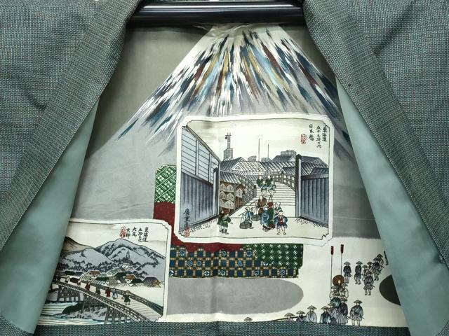 平和屋着物●極上　男性　本場大島紬　アンサンブル　100亀甲　総詰め　逸品　CZAA3009s5