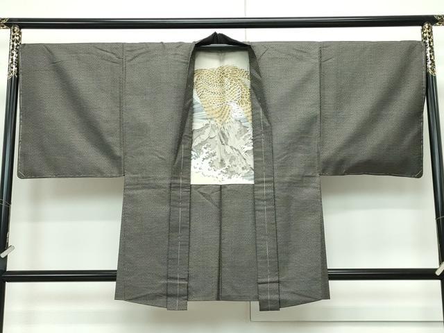 平和屋着物●極上 男性 本場大島紬 アンサンブル 100亀甲 総詰め 逸品 未使用 CZAA3011s5
