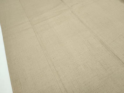 平和屋着物■極上　結城紬　色無地　榛色　証紙付き　逸品　未使用　CZAA3021s5