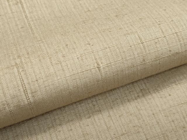 平和屋着物■極上　結城紬　色無地　榛色　証紙付き　逸品　未使用　CZAA3021s5