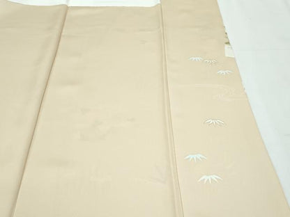 平和屋本店■極上　創業460年・千總　訪問着　刺繍　籬草花文　金彩　浅黄色地　近鉄扱い　逸品　CZAA3030s5