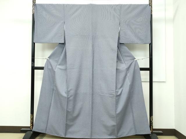 平和屋着物●極上 江戸小紋 万筋 黒紅×白 やまと誂製 洗える着物 逸品 CZAA3040s5